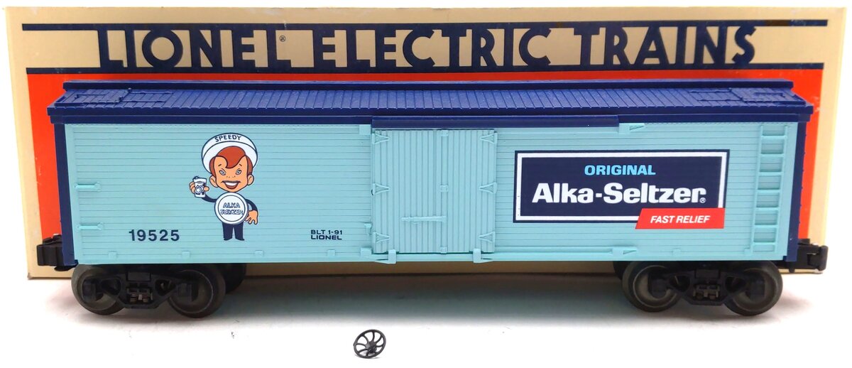 Lionel 6-19525 O Gauge Speedy Alka-Seltzer Billboard Reefer EX/Box