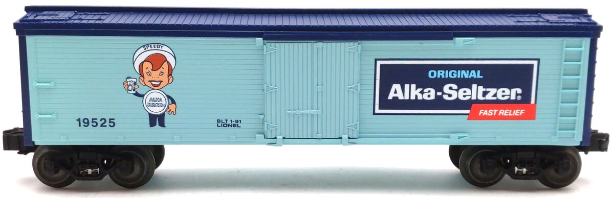 Lionel 6-19525 O Gauge Speedy Alka-Seltzer Billboard Reefer EX/Box