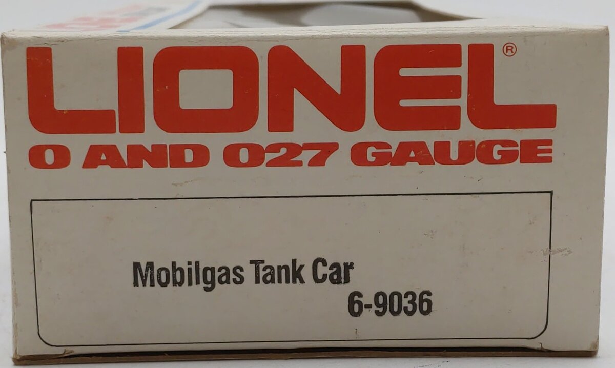 Lionel 6-9036 O Gauge Mobilgas Single Dome Tank Car #9036 EX/Box