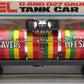 Lionel 6-9278 O Gauge Lifesavers Chrome Plated Single Dome Tank Car EX/Box