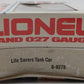 Lionel 6-9278 O Gauge Lifesavers Chrome Plated Single Dome Tank Car EX/Box
