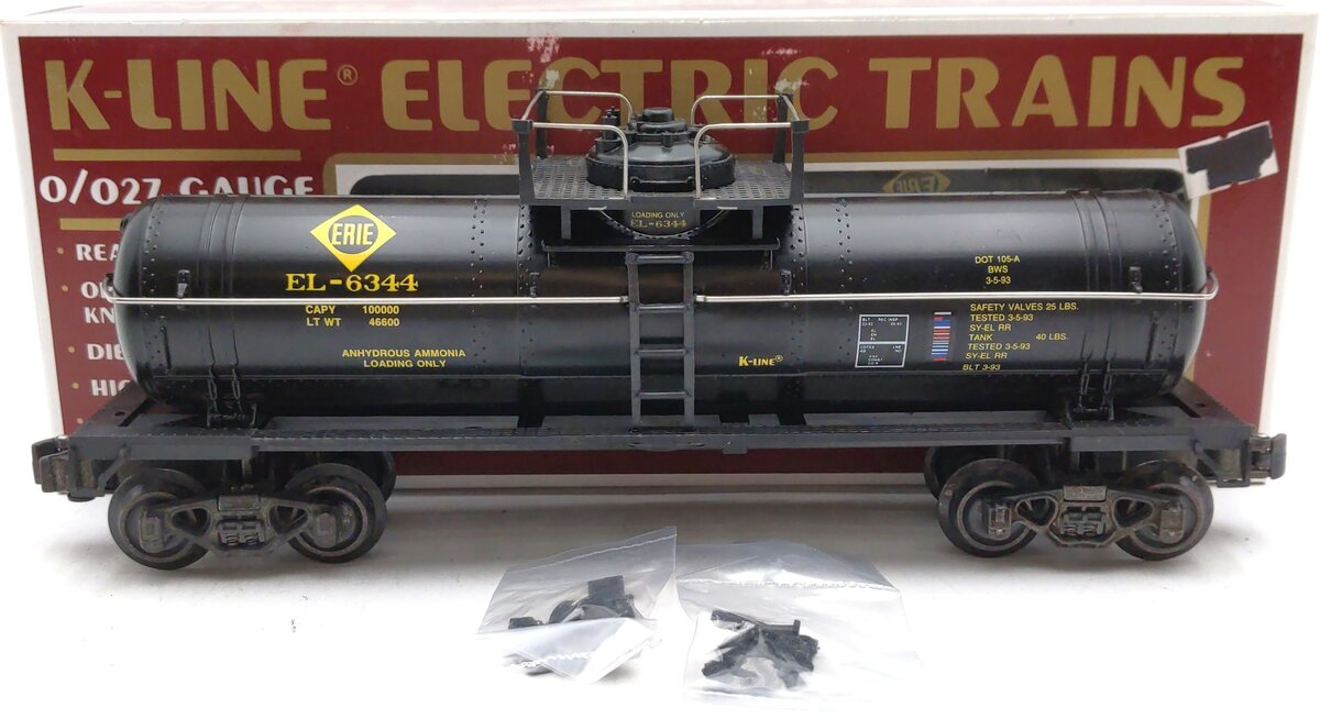 K-Line K6344 O Erie Single Dome Tank Car EX/Box