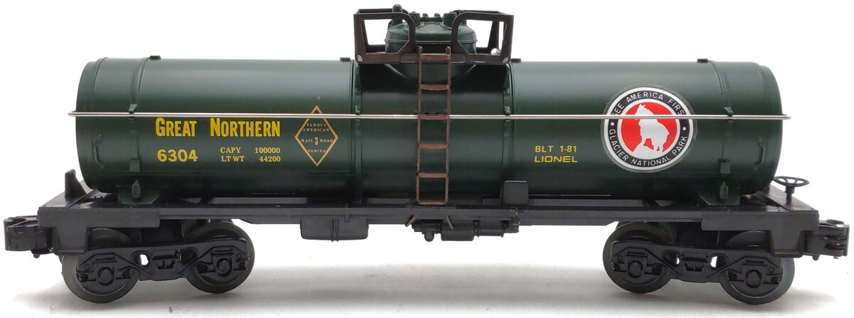 Lionel 6-6304 O Famous American Railroad Great Northern Single Dome Tank Car EX/Box
