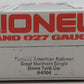 Lionel 6-6304 O Famous American Railroad Great Northern Single Dome Tank Car EX/Box