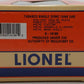 Lionel 6-16180 O Gauge Tabasco Single Dome Tank Car #6315 LN/Box