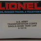 Lionel 6-16116 O Gauge U.S. Army Transportation Corps Single Dome Tank Car LN/Box