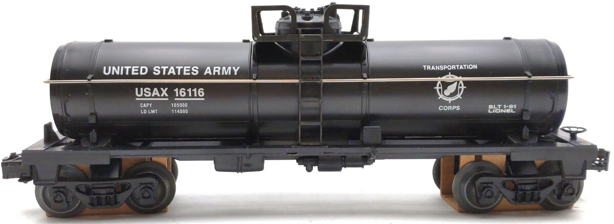 Lionel 6-16116 O Gauge U.S. Army Transportation Corps Single Dome Tank Car LN/Box