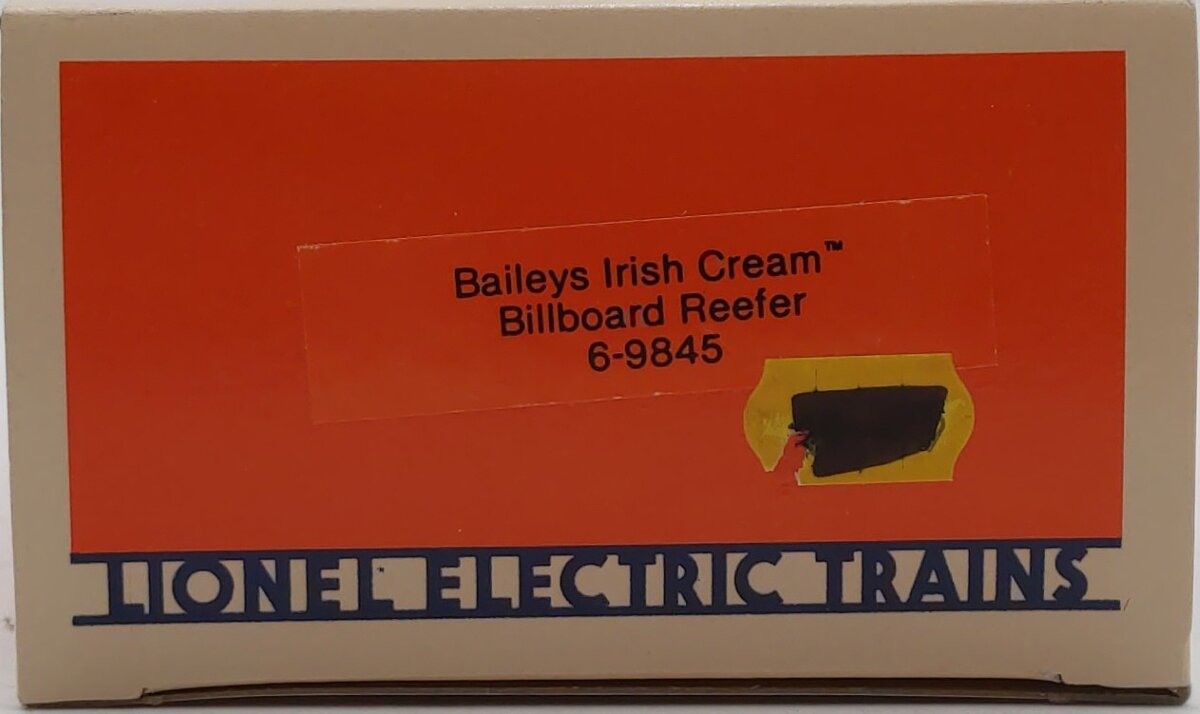 Lionel 6-9845 O Gauge Baileys Irish Cream Billboard Reefer Car #9845 VG/Box