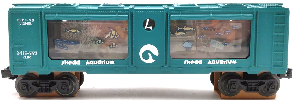 Lionel 6-52120 O ChicagoLand Railroad Club Shedd Operating Aquarium Car EX/Box