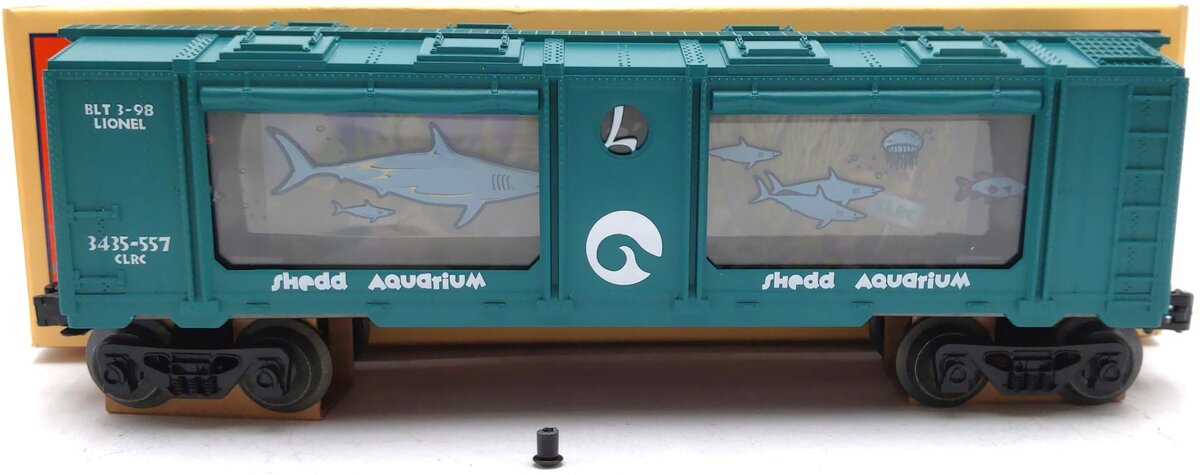 Lionel 6-52120 O ChicagoLand Railroad Club Shedd Operating Aquarium Car EX/Box