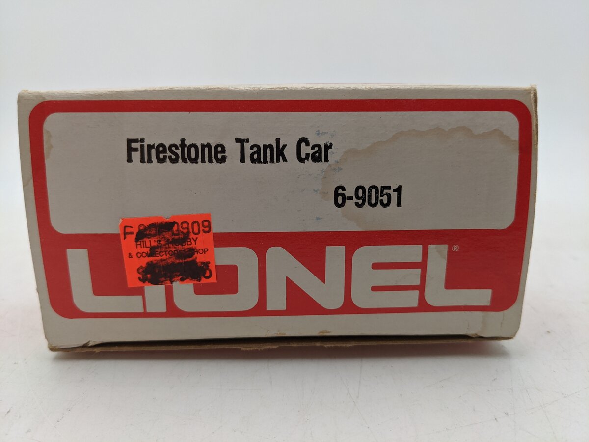 Lionel 6-9051 O Gauge Firestone Single Dome Tank Car EX/Box