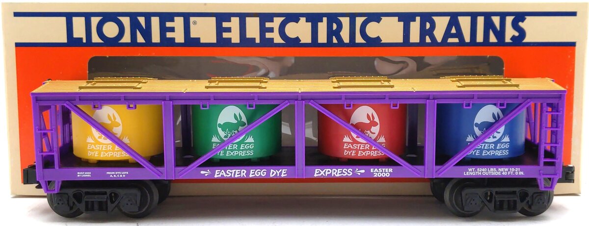 Lionel 6-19481 O Gauge Easter Vat Car LN/Box