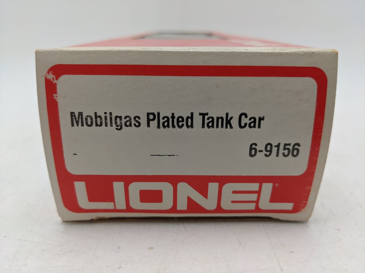 Lionel 6-9156 O Gauge Mobilgas Plated Single Dome Tank Car EX/Box