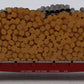 S-Helper 00302 S Gauge Maine Central Bulkhead Flatcar #7712 w/Pulpwood Load EX/Box