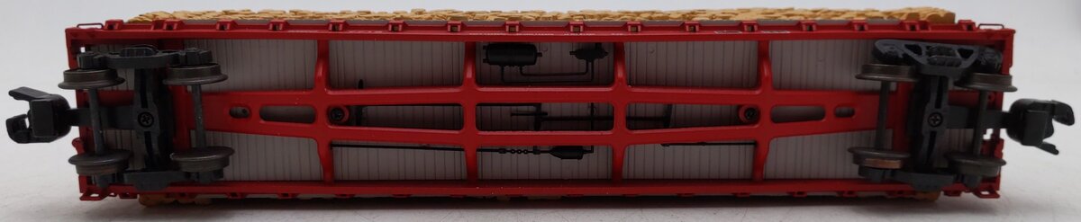 S-Helper 00302 S Gauge Maine Central Bulkhead Flatcar #7712 w/Pulpwood Load EX/Box