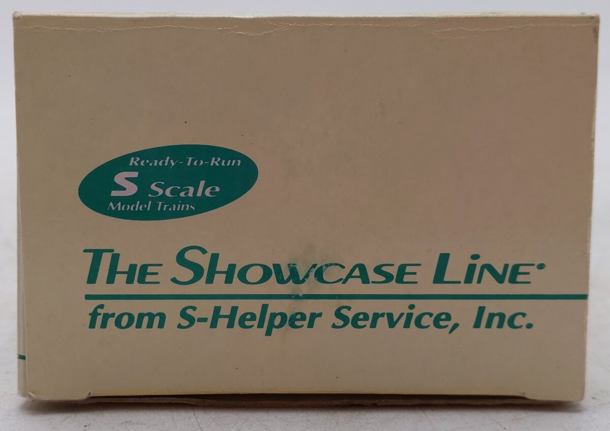 S-Helper 00302 S Gauge Maine Central Bulkhead Flatcar #7712 w/Pulpwood Load EX/Box