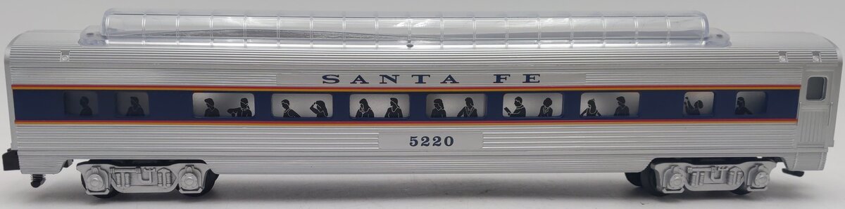American Flyer 6-49940 S Scale Santa Fe Full Vista Dome Passenger Car EX/Box