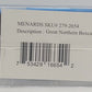 Menards 279-2654 O Gauge Great Northern Boxcar #17346 NEW