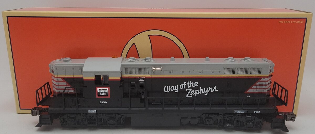 Lionel 6-18569 O Burlington Way of the Zephyrs GP-9 Diesel Locomotive #2380 EX/Box