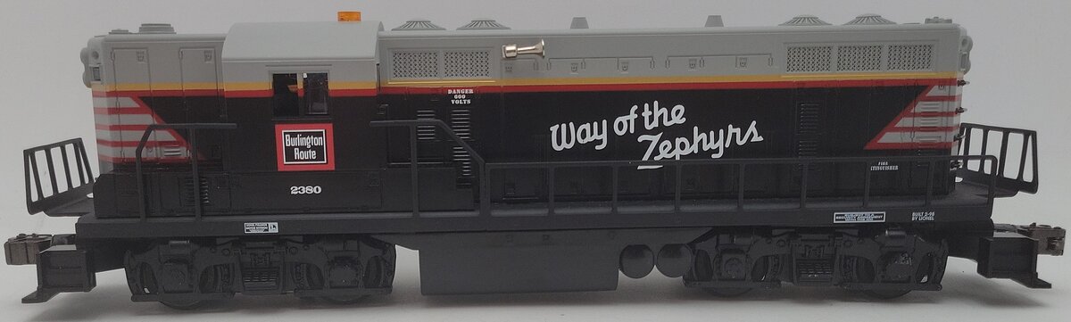 Lionel 6-18569 O Burlington Way of the Zephyrs GP-9 Diesel Locomotive #2380 EX/Box