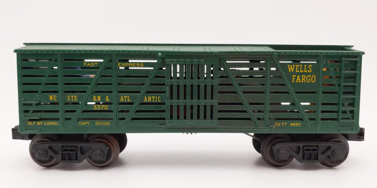 Lionel 3370 Vintage O Wells Fargo Operating Sheriff & Outlaw Car VG
