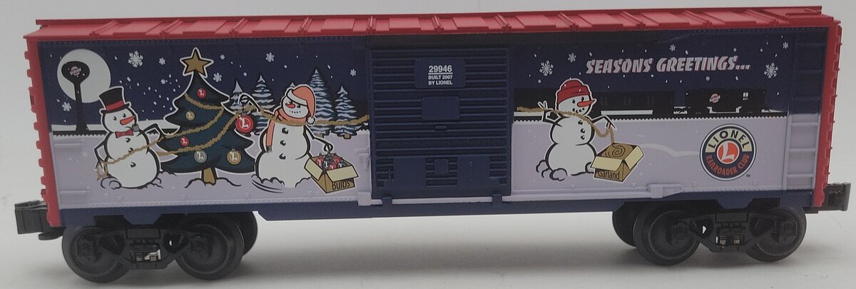 Lionel 6-29946 O Gauge 2007 LRRC Christmas Boxcar EX/Box