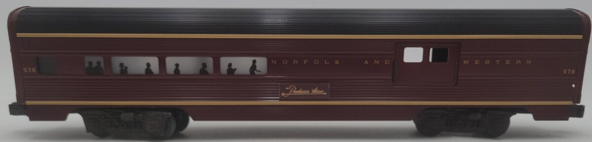 Lionel 6-9565 O Gauge Norfolk & Western Aluminum Passenger Car #578 EX/Box