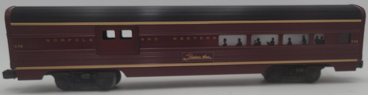 Lionel 6-9565 O Gauge Norfolk & Western Aluminum Passenger Car #578 EX/Box