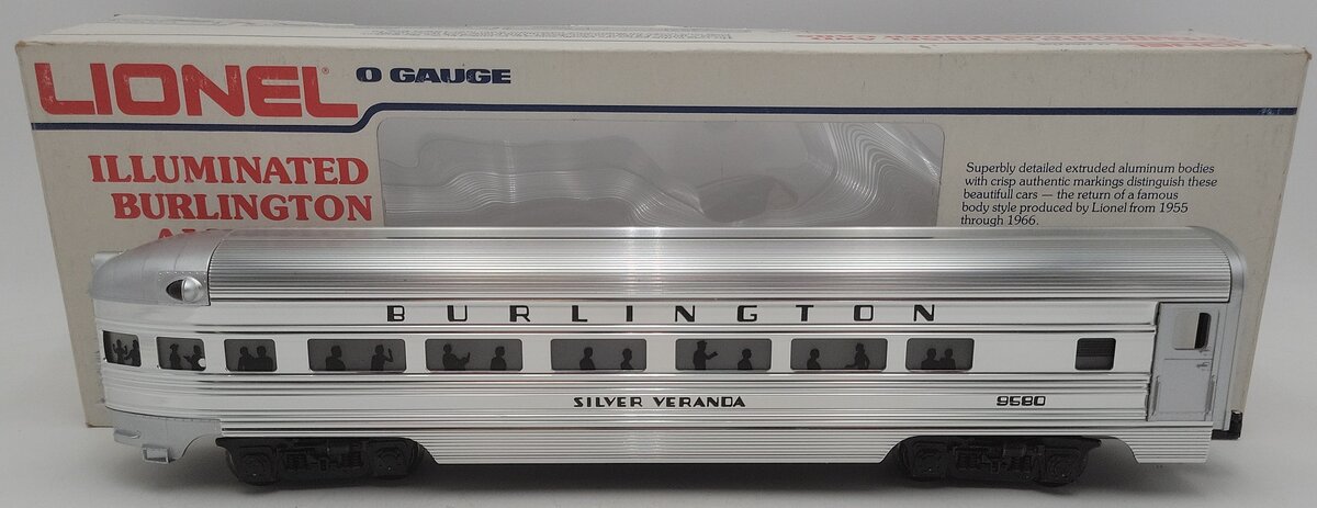 Lionel 6-9580 O Gauge Burlington Aluminum 