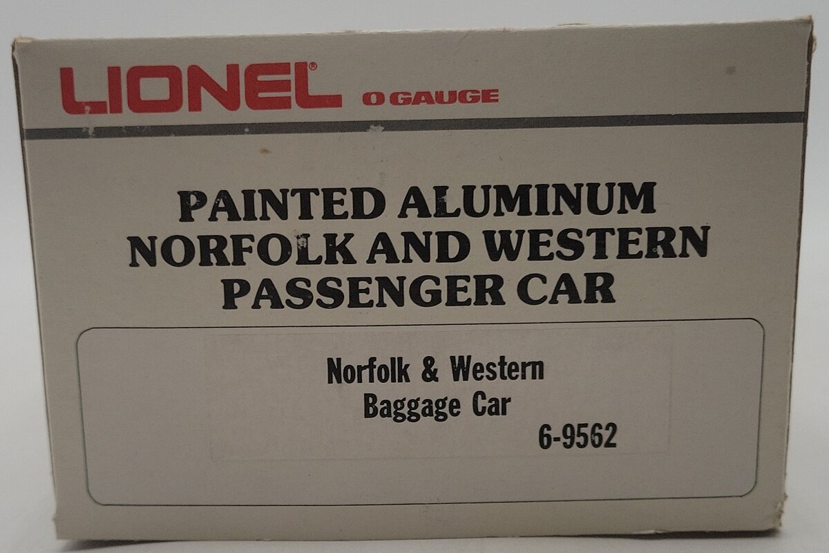 Lionel 6-9562 O Gauge Norfolk & Western Aluminum Baggage Car #577 EX/Box