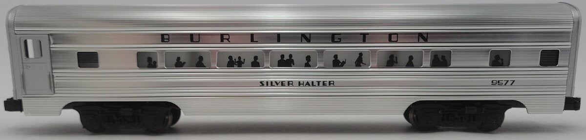 Lionel 6-9577 O Gauge Burlington "Silver Halter" Aluminum Passenger Coach EX/Box