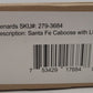 Menards 279-3684 O Gauge Santa Fe Caboose w/ Lights NIB