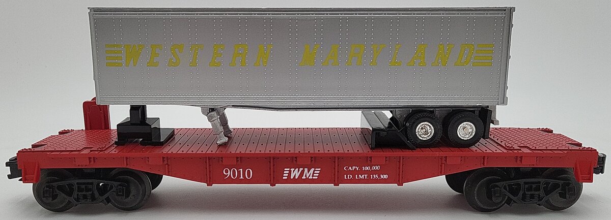 KMT 9010 Western Maryland Flatcar with Trailer VG/Box
