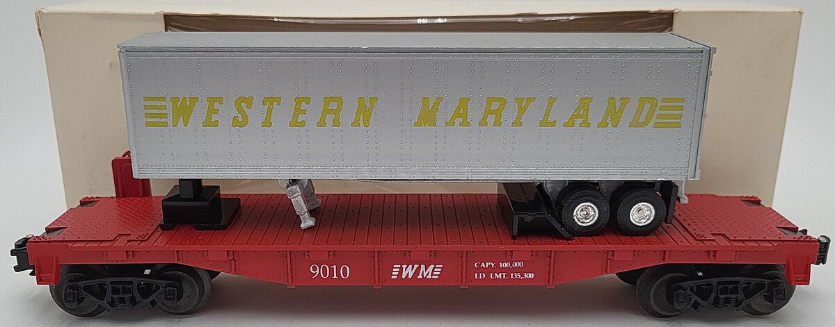 KMT 9010 Western Maryland Flatcar with Trailer VG/Box