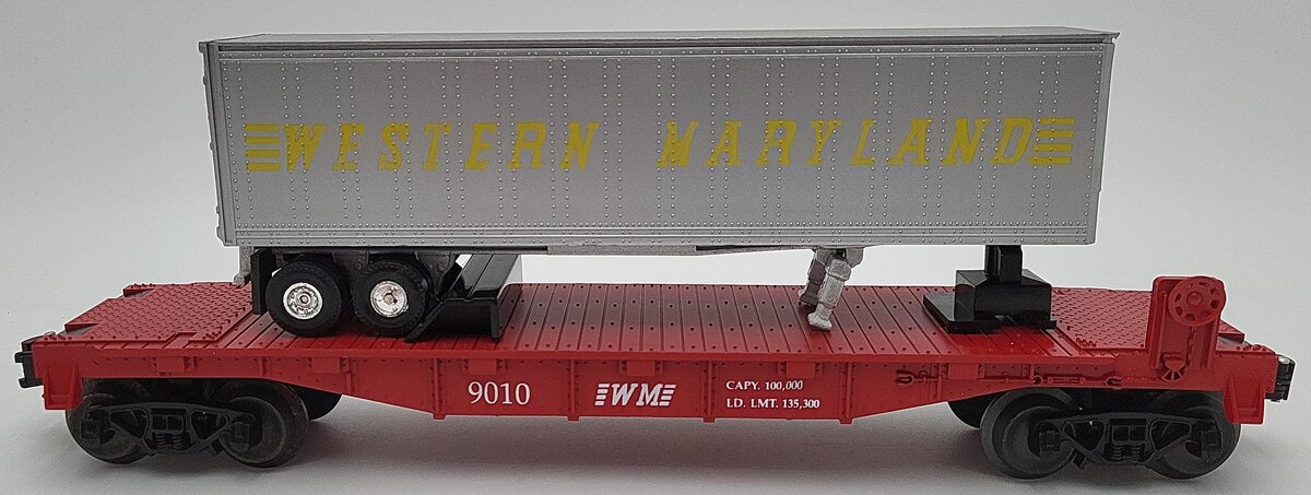 KMT 9010 Western Maryland Flatcar with Trailer VG/Box