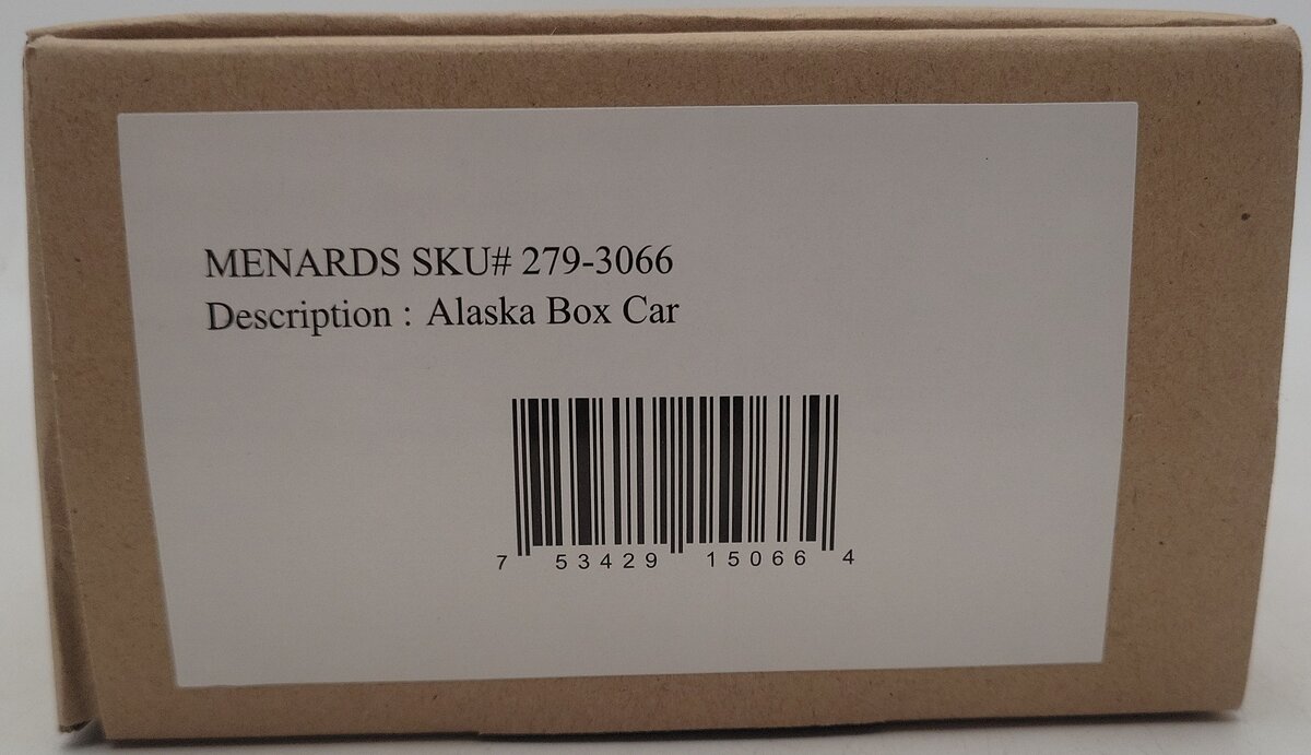 Menards 279-3066 O Gauge Alaska Boxcar #90871 EX/Box