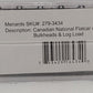 Menards 279-3434 O Canadian National Flatcar w/ Log Load #5947 NIB