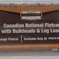 Menards 279-3434 O Canadian National Flatcar w/ Log Load #5947 NIB