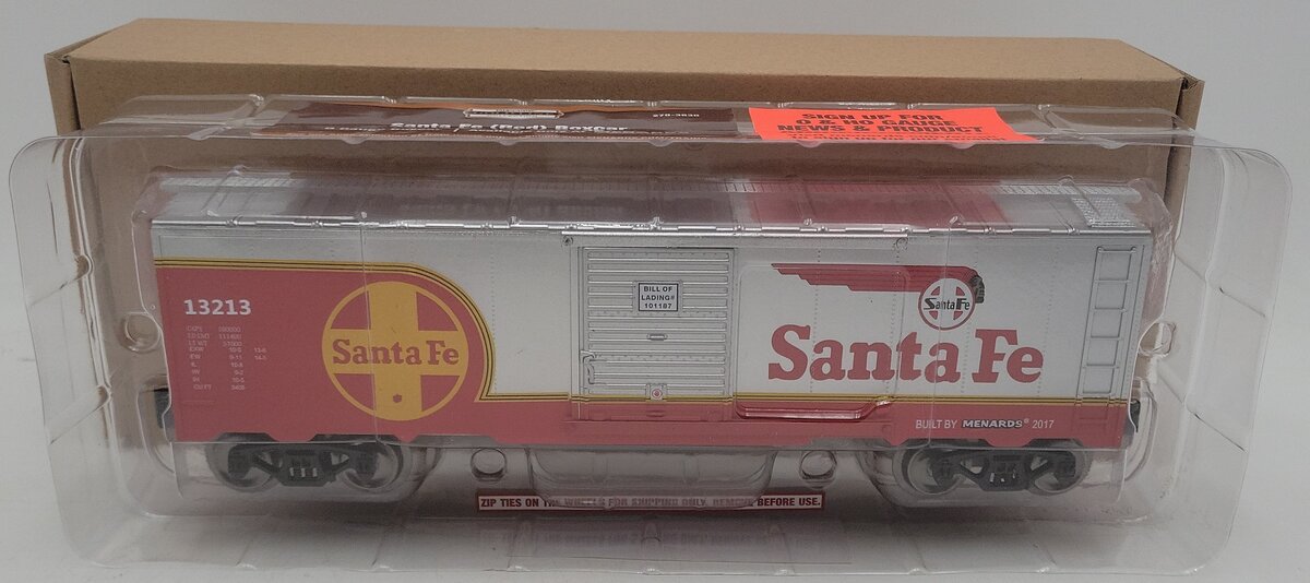 Menards 279-3830 O Gauge Santa Fe Boxcar NIB