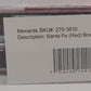 Menards 279-3830 O Gauge Santa Fe Boxcar NIB