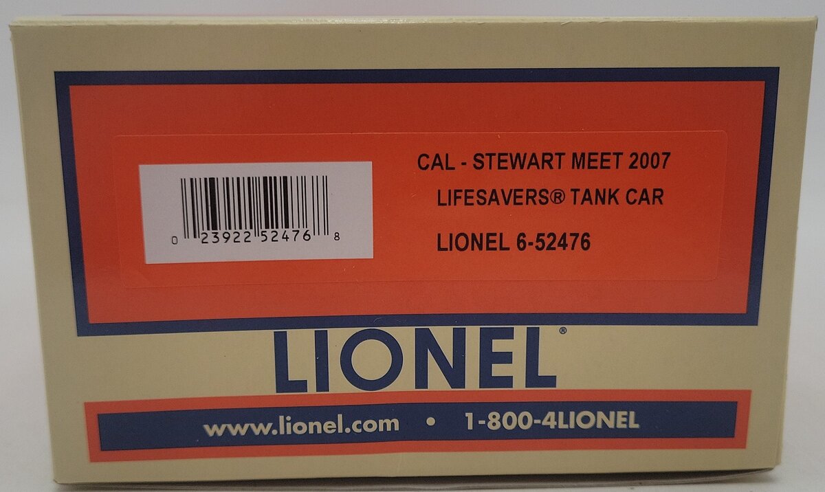Lionel 6-52476 O Gauge Lifesaver Tank Car EX/Box