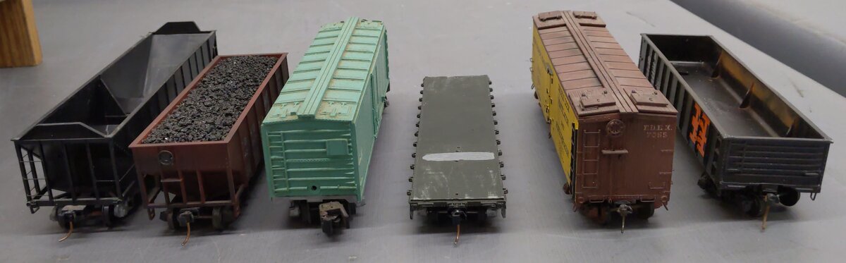 Assorted S Gauge Freight Cars [6] #190 #7055 #61021 EX