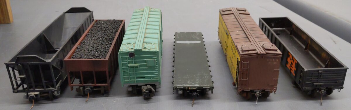 Assorted S Gauge Freight Cars [6] #190 #7055 #61021 EX