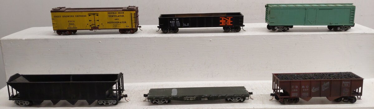 Assorted S Gauge Freight Cars [6] #190 #7055 #61021 EX