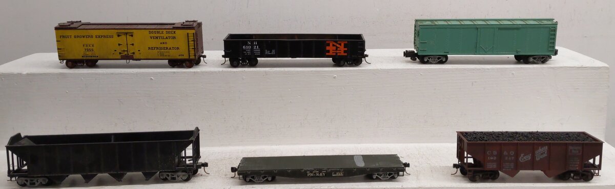 Assorted S Gauge Freight Cars [6] #190 #7055 #61021 EX