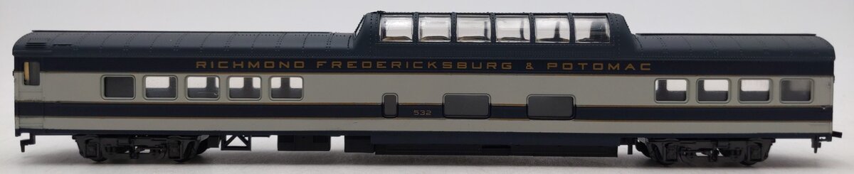 Rivarossi 6588/0 HO Scale Richmond Fredericksburg & Potomac Vista Dome #532 LN