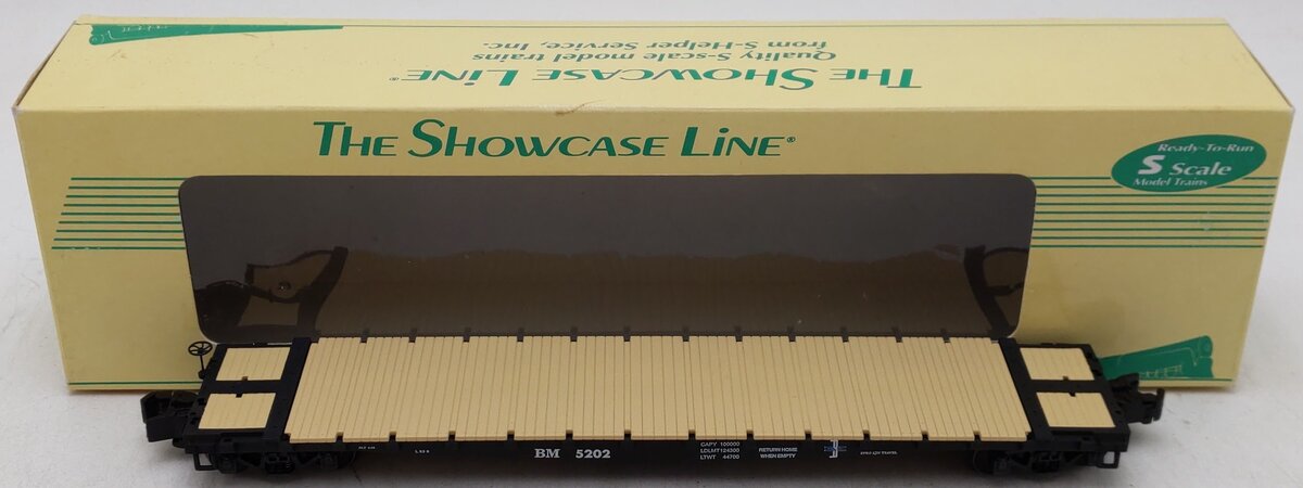 S-Helper 00263-5 S Scale Boston & Maine Standard Flatcar #5202 EX/Box