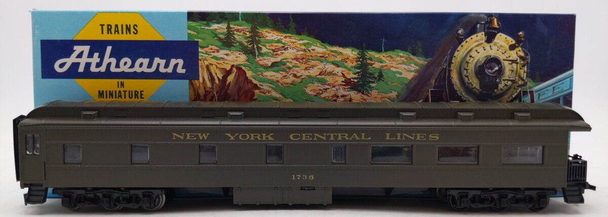 Athearn 1872 HO Scale New York Central STD Observation Kit #1736-Assembled LN/Box