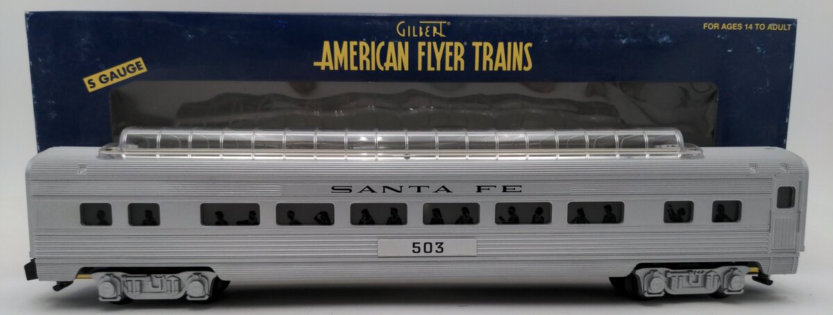 American Flyer 6-49958 S Gauge Santa Fe Streamliner Full Vista Dome EX/Box