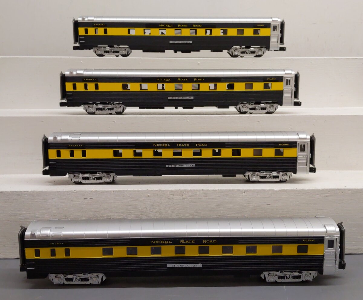 Atlas 3001596S O Nickel Plate Road 70' Streamline Passenger Sleeper Set (3 Rail) NIB